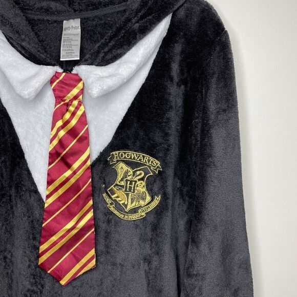 HARRY POTTER Pajamas Unisex Small S One-Piece Full-Zip Costume Hoodie Gryffindor - Picture 4 of 11